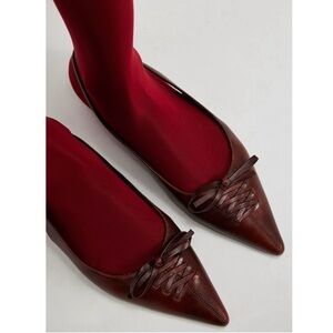 EUC SCHUTZ Free People Brown Leather Flats 6.5